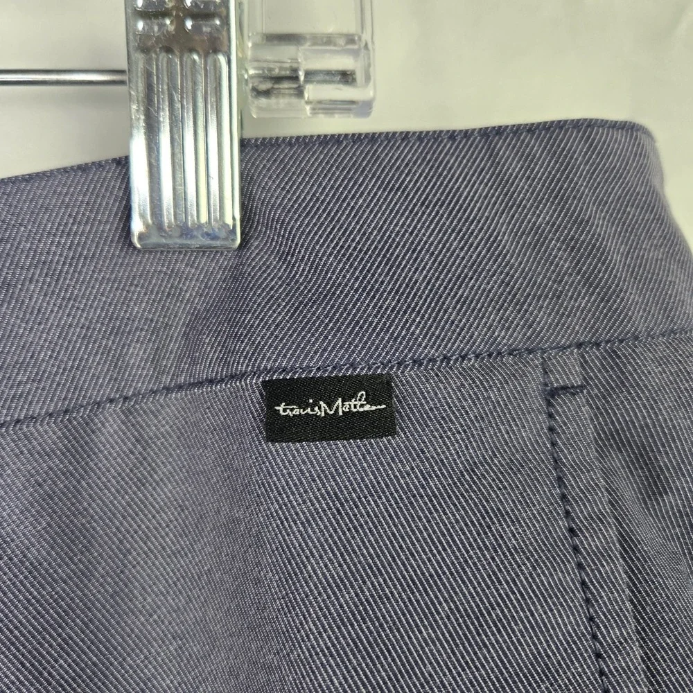 Travis Mathew Golf Pants Mens Size 38 Blue Straight Flat Front‎ Athletic Casual